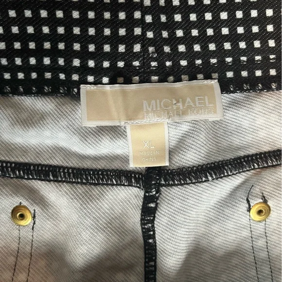 Michael Kors Black and White Checkered Pants - Picture 3 of 4